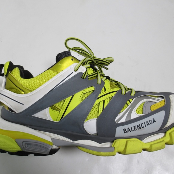 Balenciaga Men's Track Trainer "Yellow Grey" 542023 Size 12 US / 11 UK / 45 EUR - Picture 1 of 12